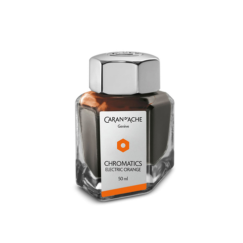 Caran d'Ache Electric Orange Bottled Fountain Pen Ink 50ml