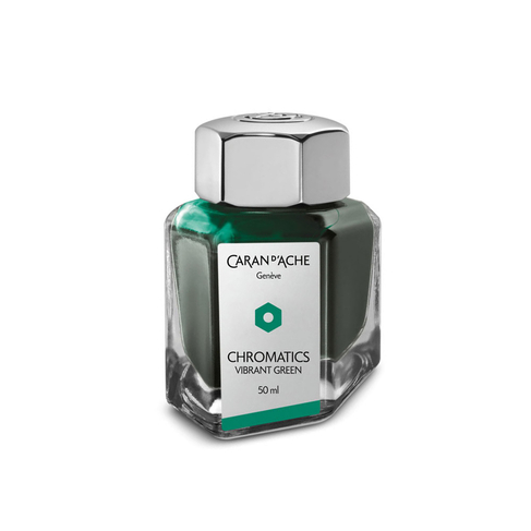 Caran d'Ache Vibrant Green Bottled Fountain Pen Ink 50ml