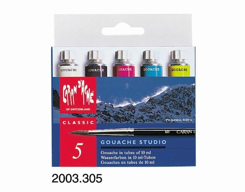 Caran d'Ache Gouache Studio Paint Tubes (Pack of 5)