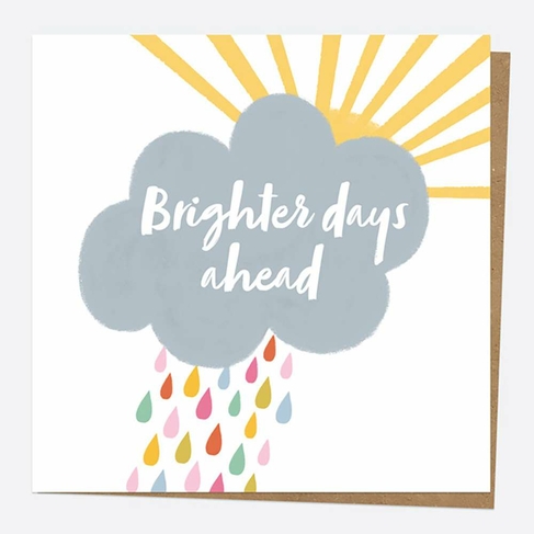Dotty About Paper Cloudy Day Brighter Days Ahead Paper Hug Charity Greeting Card