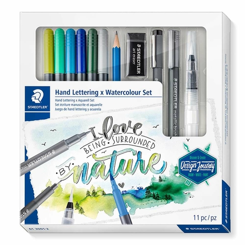 STAEDTLER Design Journey Hand Lettering and Watercolour Set