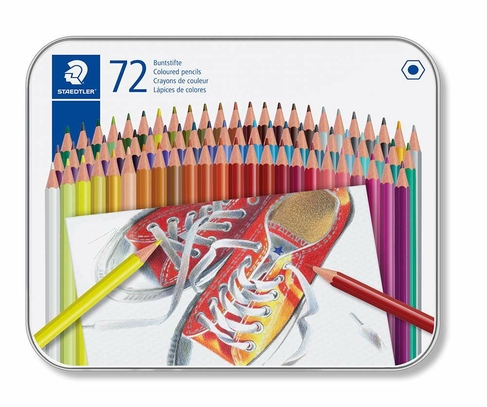 STAEDTLER Colouring Pencils with Storage Tin (Pack of 72)