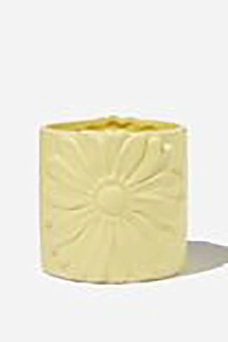 Typo Soft Butter Sunflower Midi Shaped Planter 