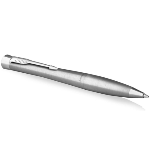 Parker Urban Twist Ballpoint Pen, Metro Metallic with Chrome Trim, Medium, Blue Ink Refill, Gift Box
