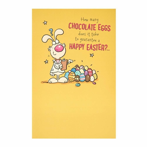 UK Greetings Bunny Eat Chocolate Easter Card