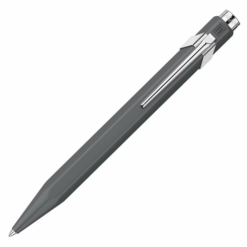 Caran d'Ache 849 Grey Rollerball Pen, Black Ink