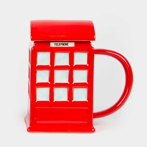 Sass & Belle Telephone Box Mug With Lid
