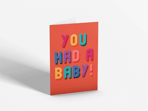Kazvare Made It You Had A Baby Greetings Card