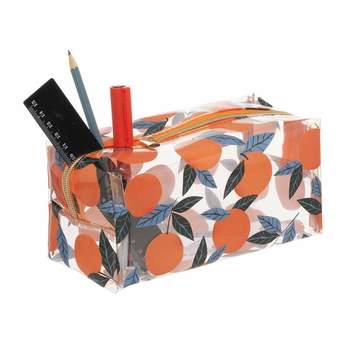 WHSmith Orange Cube Pencil Case
