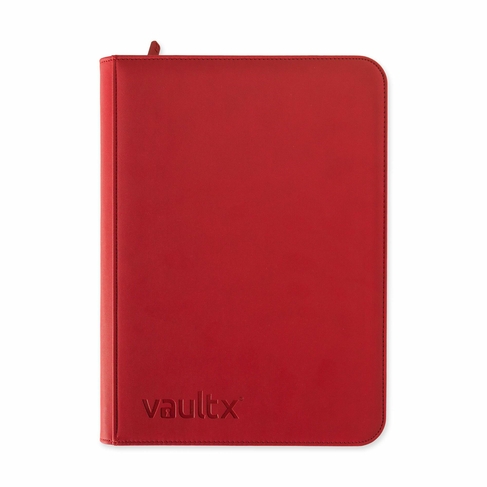 Vault X Exo-Tec Red 9 Pocket Zipped Trading Card Album for 360 Cards
