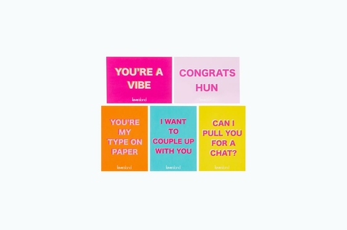Love Island Greeting Cards Set of 5
