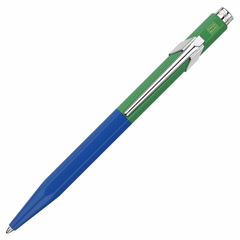 Caran d'Ache 849 Paul Smith Limited Edition Cobalt - Emerald Ballpoint Pen, Black Ink