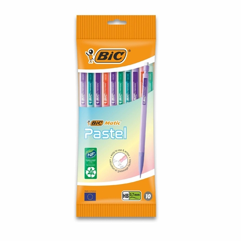 BIC Matic Mechanical Pencils Pastel Colours (Pack of 10)