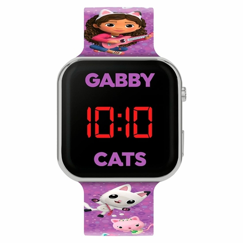 Disney's Gabby's Dollhouse LED Watch with Purple Printed Strap