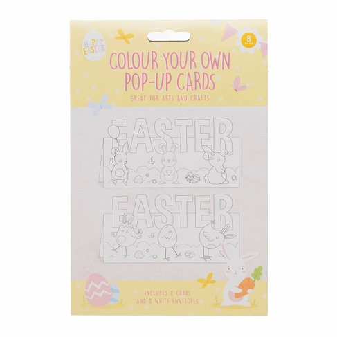 Hoppy Easter Colour Your Own Easter Pop-Up Cards