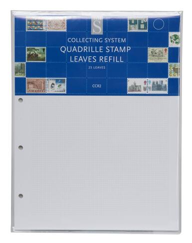WHSmith Collecting System Quadrille Stamp Leaves Refills CCR2 (Pack of 25)