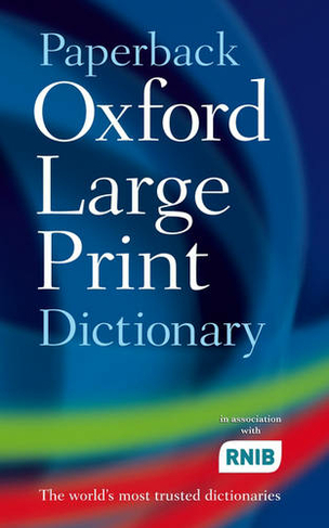 Paperback Oxford Large Print Dictionary: (2nd Revised edition)