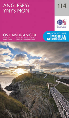 Anglesey: (OS Landranger Map 114 February 2016 ed)