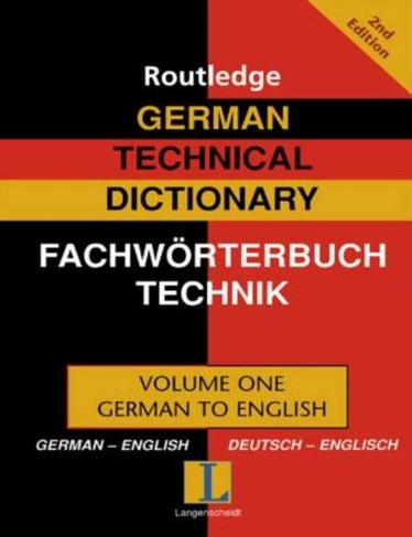 German Technical Dictionary (Volume 1): (2nd edition)