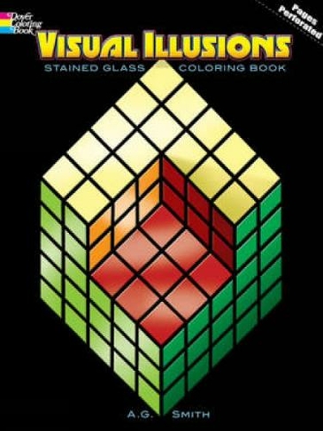 Visual Illusions Stained Glass Coloring Book: (Dover Design Stained Glass Coloring Book)