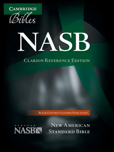 NASB Clarion Reference Bible, Black Edge-lined Goatskin Leather, NS486:XE