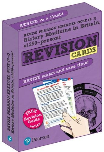 Pearson REVISE Edexcel GCSE History Medicine in Britain Revision Cards (with free online Revision Guide and Workbook): For 2024 and 2025 exams (Revise Edexcel GCSE History 16): (Revise Edexcel GCSE History 16)
