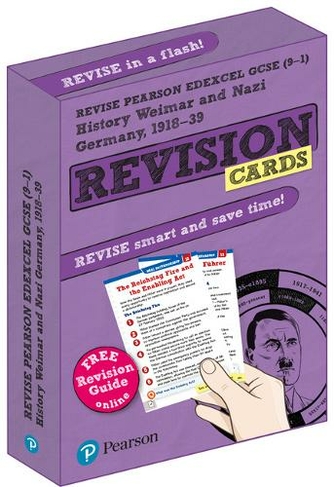 Pearson REVISE Edexcel GCSE History Weimar and Nazi Germany Revision Cards (with free online Revision Guide and Workbook): For 2024 and 2025 exams (Revise Edexcel GCSE History 16): (Revise Edexcel GCSE History 16)