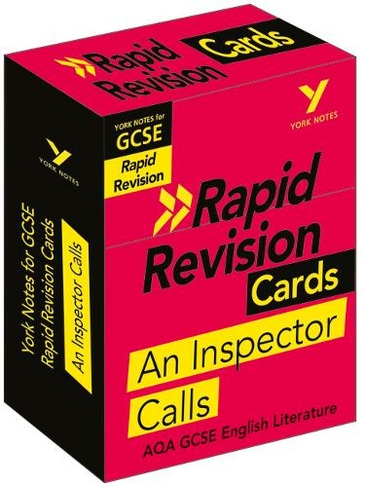 York Notes for AQA GCSE Rapid Revision Cards: An Inspector Calls catch up, revise and be ready for and 2023 and 2024 exams and assessments: (York Notes)