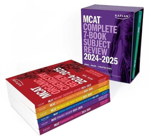 MCAT Complete 7-Book Subject Review 2024-2025, Set Includes Books, Online Prep, 3 Practice Tests: (Kaplan Test Prep)