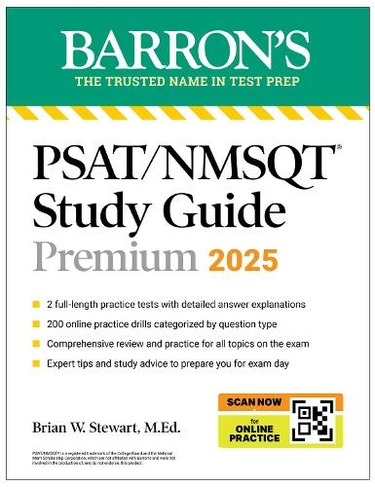 PSAT/NMSQT Premium Study Guide: 2025: 2 Practice Tests + Comprehensive Review + 200 Online Drills: (Barron's Test Prep)