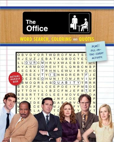 The Office Word Search, Coloring and Quotes: Plus Fill-in-the-Script Activity (Coloring Book & Word Search)