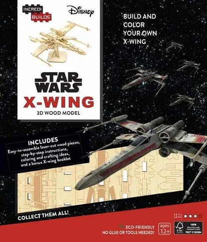 IncrediBuilds: Star Wars: X-Wing 3D Wood Model: (Incredibuilds Proprietary ed.)