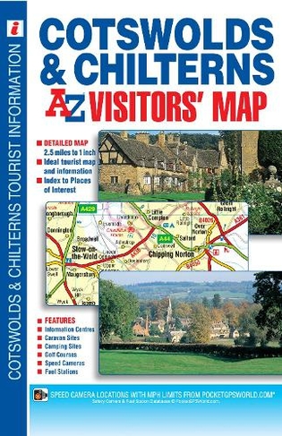 Cotswolds and Chilterns A-Z Visitors' Map: (New 18th edition)