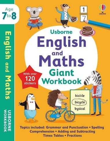 Usborne English and Maths Giant Workbook 7-8: (Usborne Workbooks)