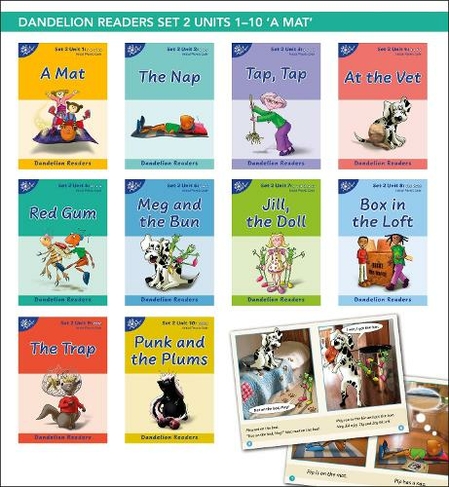 Phonic Books Dandelion Readers Set 2 Units 1-10: Sounds of the alphabet and adjacent consonants (Phonic Books Beginner Decodable Readers)