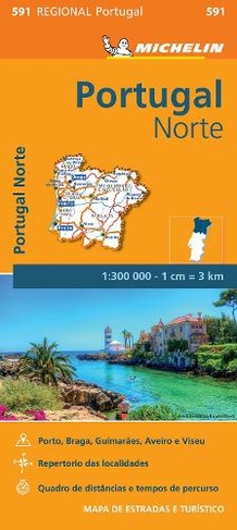 Portugal Norte - Michelin Regional Map 591: Map (2020)