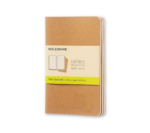 Moleskine Plain Cahier - Kraft Cover (3 Set): (Moleskine Cahier)