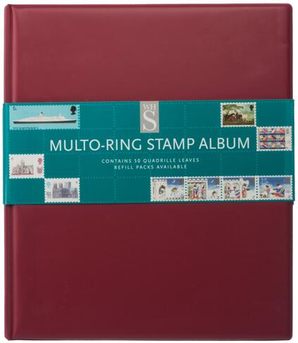 WHSmith Assorted Colour Multo-Ring Stamp Album