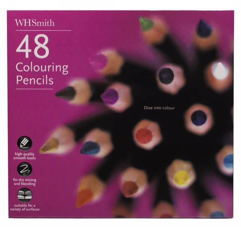 WHSmith Colouring Pencils (Pack of 48)