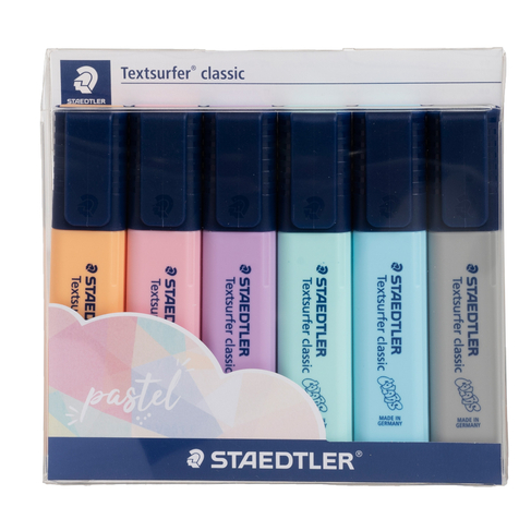 STAEDTLER Textsurfer Pastel Highlighters (Pack of 6)