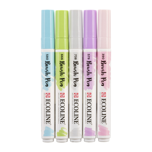 Ecoline Brush Pen Pastel Set (Pack of 5)