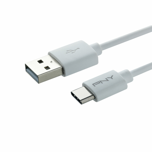 PNY USB-A to USB-C Cable 1m - White