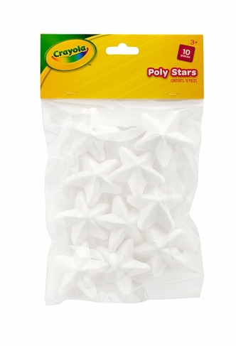 Crayola Polystyrene Stars (Pack of 10)