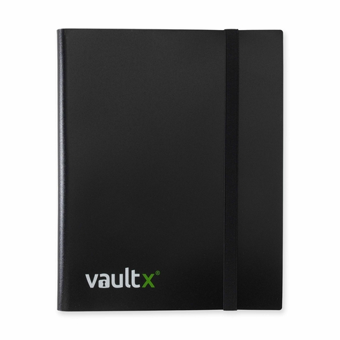 Vault X Black 9 Pocket Trading Card Strap Binder for 360 Cards