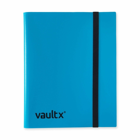 Vault X Blue 9 Pocket Trading Card Strap Binder for 360 Cards