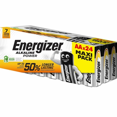 Energizer Alkaline Power AA Batteries 24 Pack