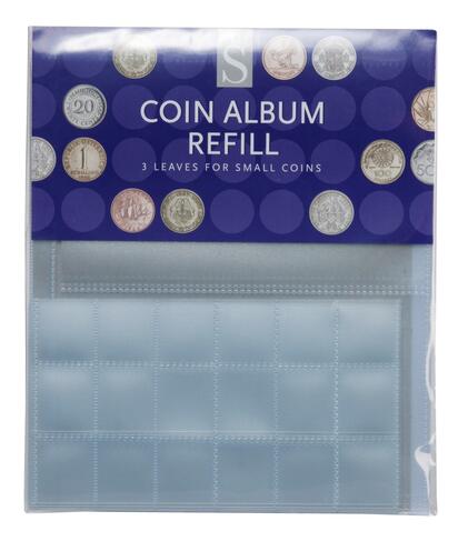 WHSmith Small Coin Album Refills (Pack of 3)