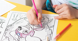 Kids' activity & colouring books