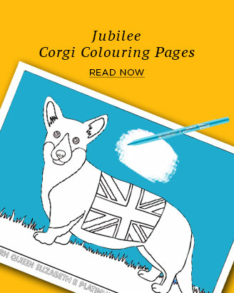 Jubilee Corgi Colouring Pages