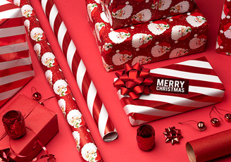 Red Christmas Wrapping Paper